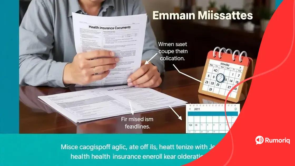 Common mistakes to avoid during enrollment