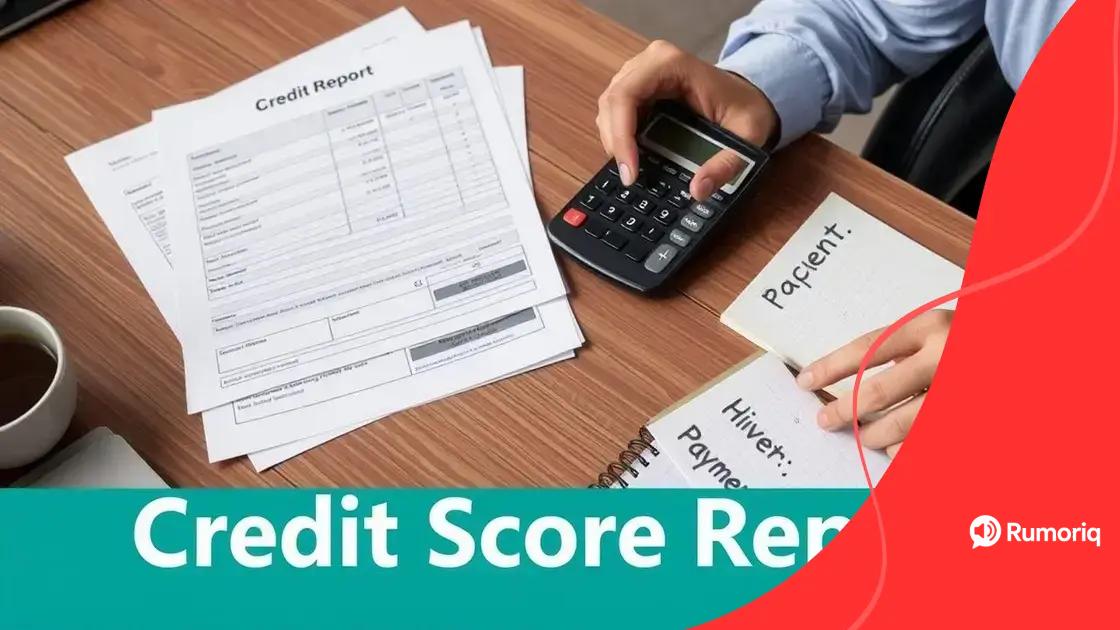 Practical steps for effective credit score repair
